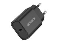 OtterBox - Strömadapter - 20 Watt - 3 A - PD 3.0, USB BC 1.2 (USB-C) - svart 78-81362