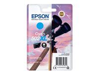 Epson 502XL - 6.4 ml - hög kapacitet - cyan - original - blister - bläckpatron - för Expression Home XP-5100, 5105, 5150, 5155; WorkForce WF-2860, 2865, 2880, 2885 C13T02W24010