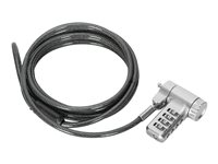 Targus DEFCON - Lås för säkerhetskabel - silver - 2 m ASP96RGLX