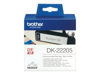 Brother DK-22205 - Svart på vitt - Rulle (6,2 cm x 30,5 m) termiskt papper - för Brother QL-1050, QL-500, QL-550, QL-560, QL-570, QL-600, QL-650, QL-710, QL-720, QL-820 DK22205