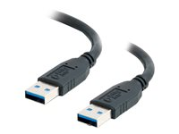C2G - USB-kabel - USB typ A (hane) till USB typ A (hane) - USB 3.0 - 2 m - svart 81678