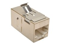 Eaton Tripp Lite Series Cat6 Straight Through Modular Shielded In-line Snap-in Coupler (RJ45 F/F), TAA - Kopplingsdon för nätverk - TAA-kompatibel - RJ-45 (hona) till RJ-45 (hona) - CAT 6a - silver N235-001-SH-6A