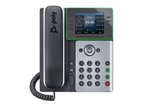 Poly Edge E350 - VoIP-telefon med nummerpresentation/samtal väntar - 3-riktad samtalsförmåg - SIP, SDP - midnattsblå, vit 82M89AA