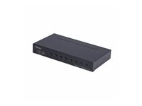 StarTech.com 8-Port DisplayPort KVM Switch w/1U Rack Mount Kit, 4K 60Hz - Omkopplare för tangentbord/video/mus - 8 x KVM port(s) - 1 lokal användare - skrivbordsmodell - TAA-kompatibel R8AD122-KVM-SWITCH